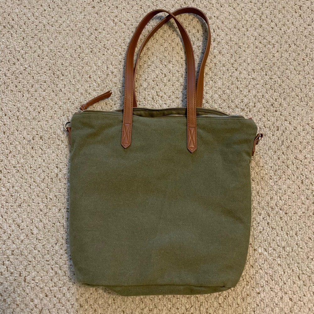 Old Navy Canvas and Leather Tote